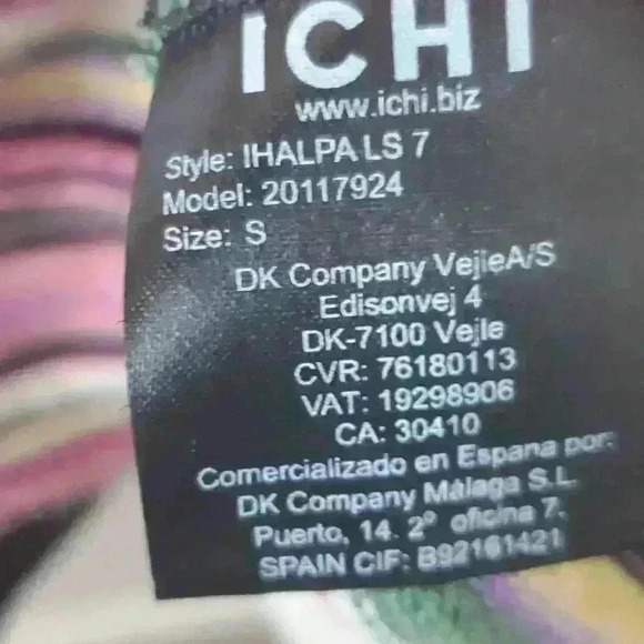 Ichi pink and black striped  sweater size small - Picture 5 of 6